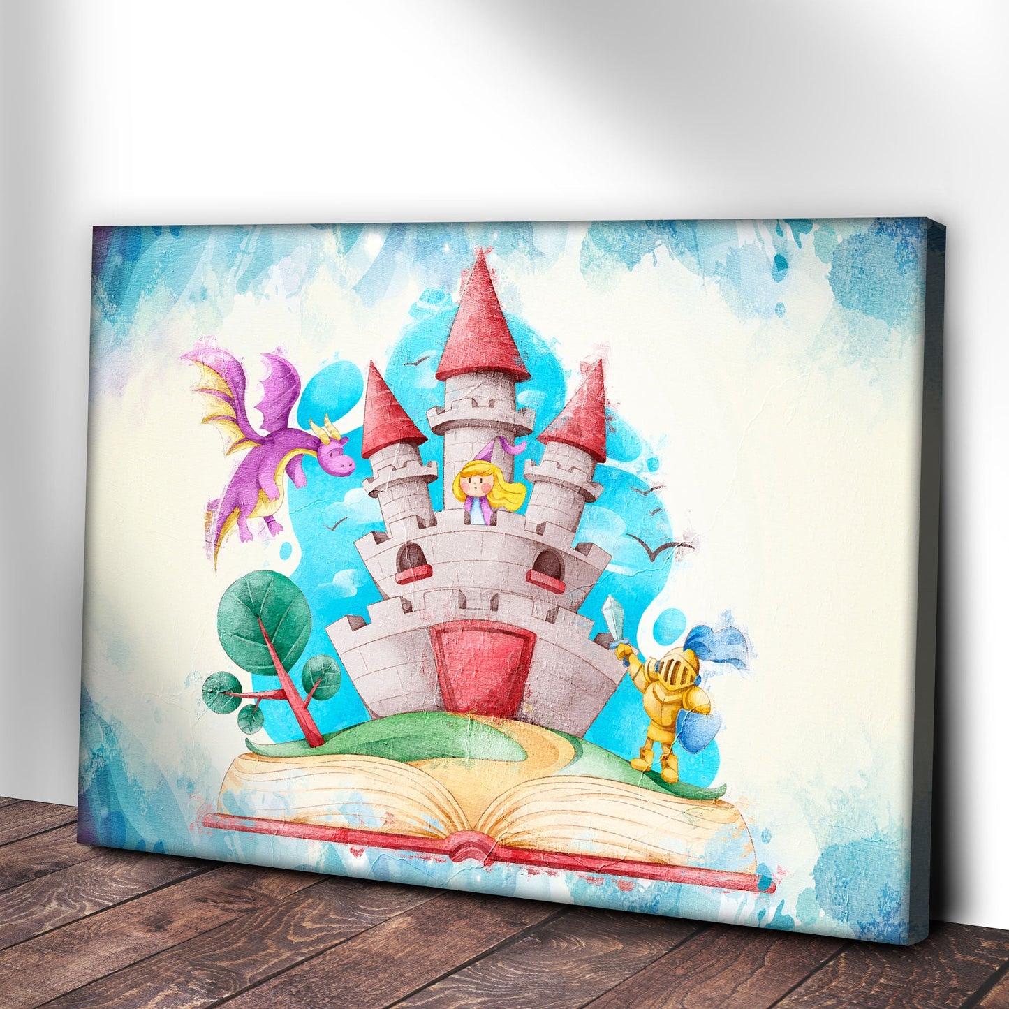 Decor Elements Book Of Fairy Tales Canvas Wall Art