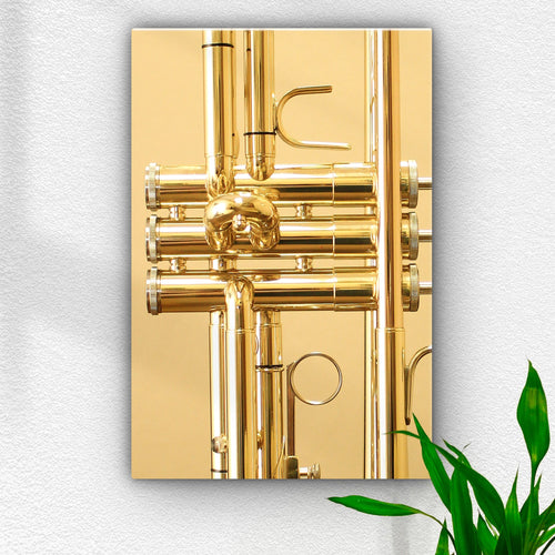 Trumpet Up Close Canvas Wall Art