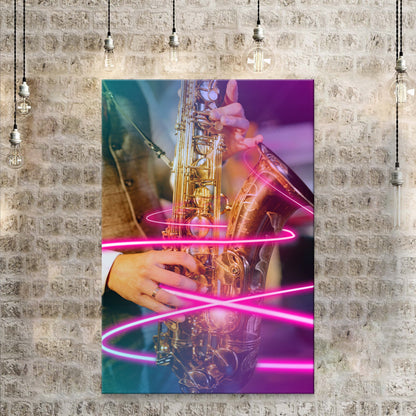 Music Genres Jazz Modern Canvas Wall Art