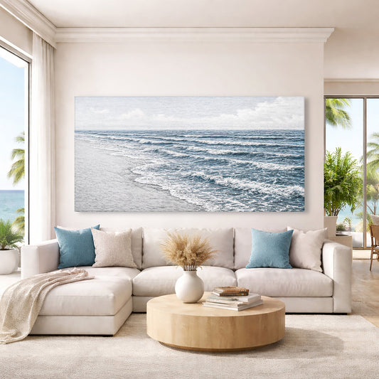 Abstract Beach Shore Wall Art IV