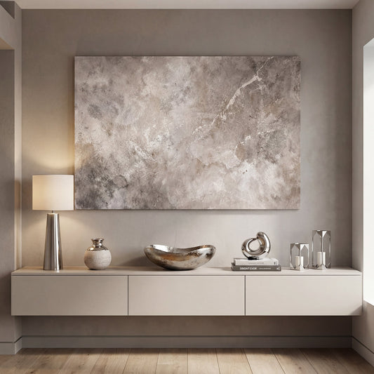 Abstract Dark Stone Wall Art