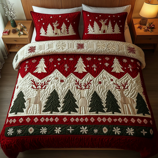 Alpine Bliss 3-Piece Quilted Bedding Set - Single (59" x 70")