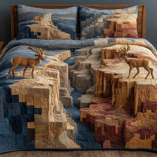 Antler Ridge 3-Piece Quilted Bedding Set - Single (59" x 70")