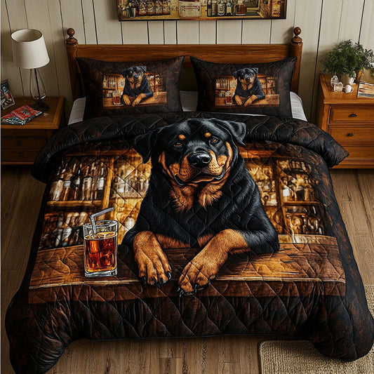 Bar Buddy 3-Piece Quilted Bedding Set - Single (59" x 70")