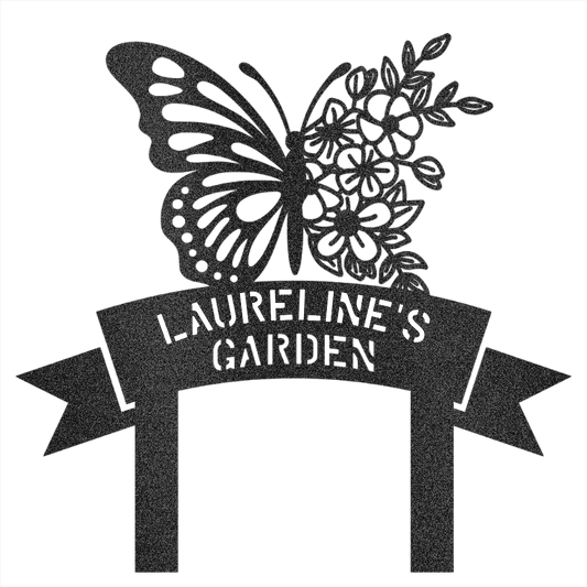 Custom Garden Name  Steel Wall Decor 3