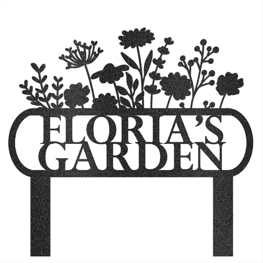 Custom Garden Name Steel Wall Decor 4