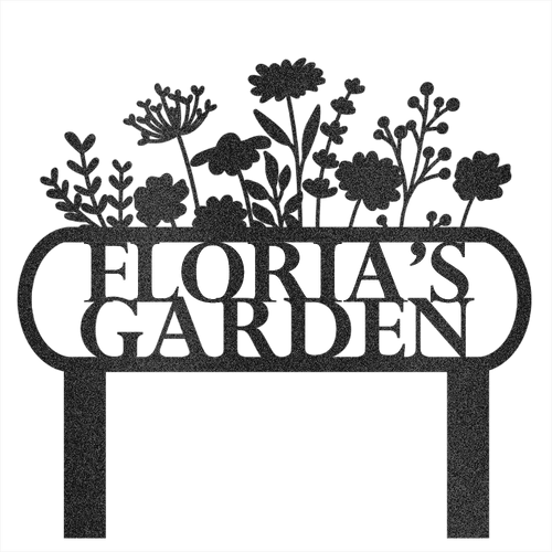 Custom Garden Name Steel Wall Decor 4