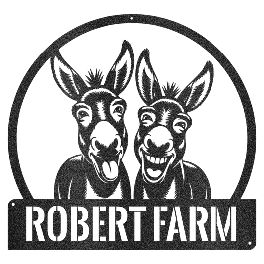 Personalized Donkey Steel Wall Decor