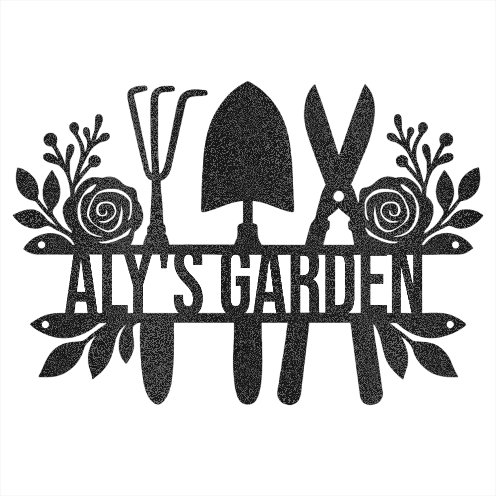 Custom Gardener Name Steel Design 2