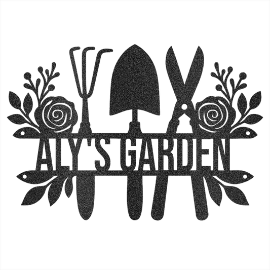 Custom Gardener Name Steel Design 2