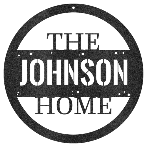 Personalized Home Steel Wall Decor