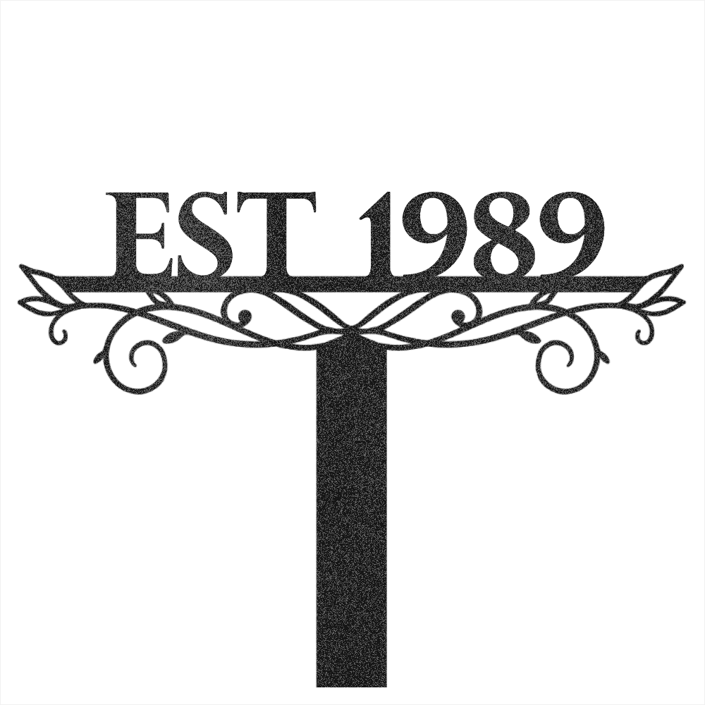 Custom Garden Name  Steel Wall Decor 6
