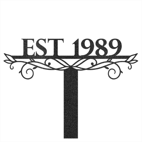 Custom Garden Name  Steel Wall Decor 6