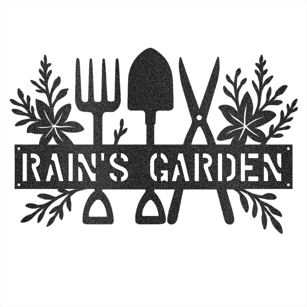 Custom Gardener Name Steel Wall Decor