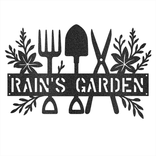 Custom Gardener Name Steel Wall Decor