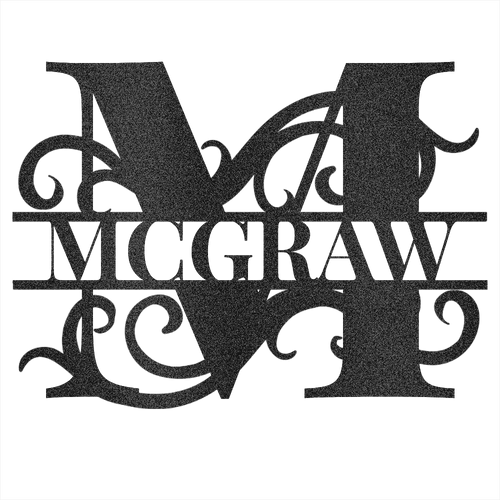 Personalized Family Name Steel Wall Decor 2