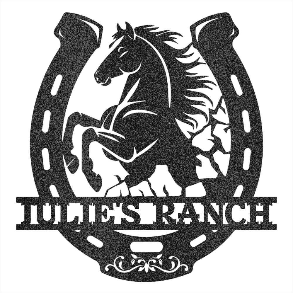 Personalized Horse Ranch  Steel Wall Decor