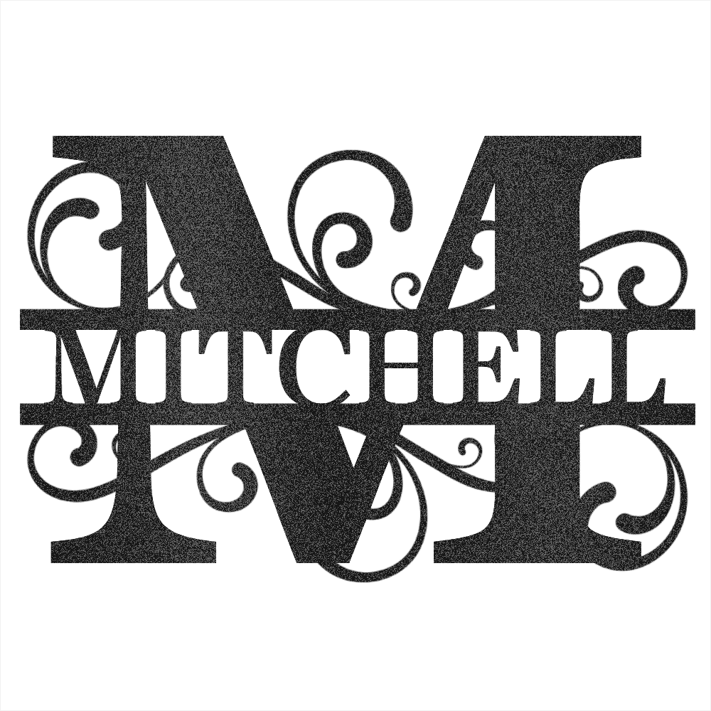 Custom Last Name Steel Wall Decor