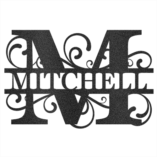 Custom Last Name Steel Wall Decor