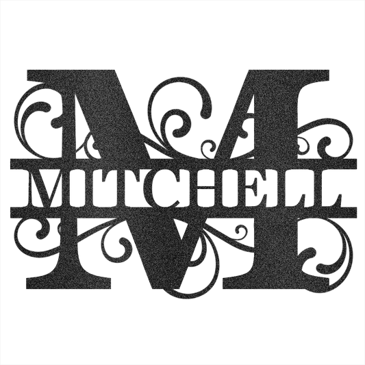 Custom Last Name Steel Wall Decor