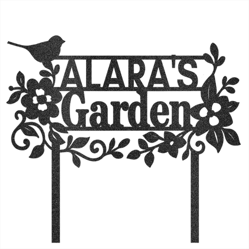 Custom Garden Name Steel Design 7