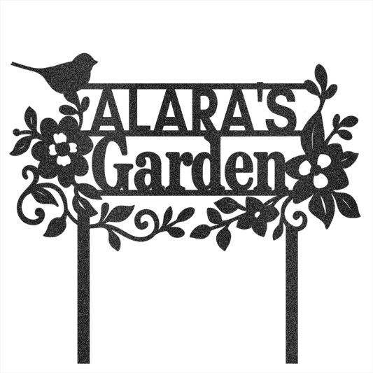 Custom Garden Name Steel Design 7