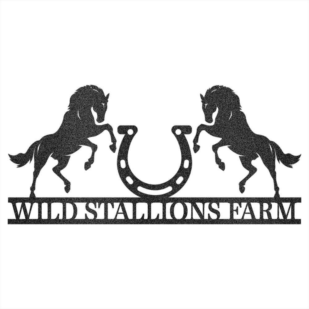 Custom Horse Ranch Steel Wall Decor