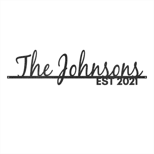 Personalized Family Name Steel Wall Decor 2