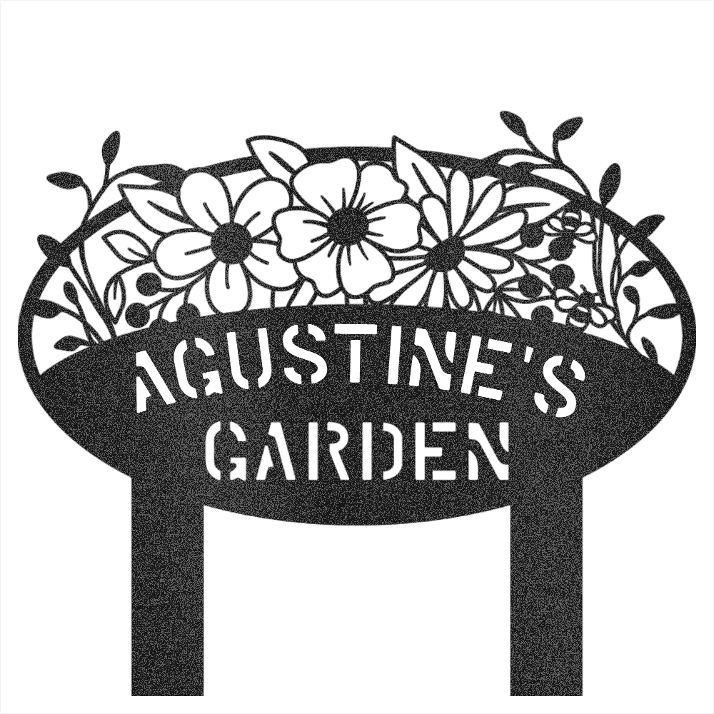 Custom Garden Name Steel Wall Decor 2