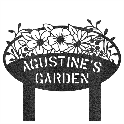 Custom Garden Name Steel Wall Decor 2