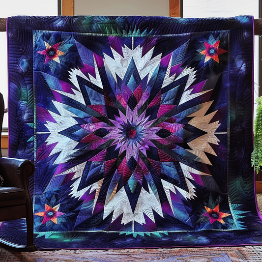 Blue Horizon Quilted Blanket - Throw (55" x 60")