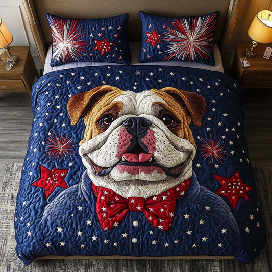 Brave Pup Spirit 3-Piece Quited Bedding Set - Single (59" x 70")