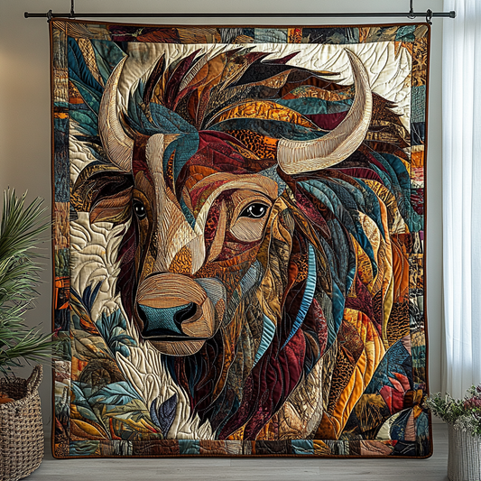 Buffalo Wanderer Quilted Blanket - Throw (55" x 60")