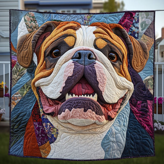 Bulldog World Quilted Blanket - Baby (30" x 40")