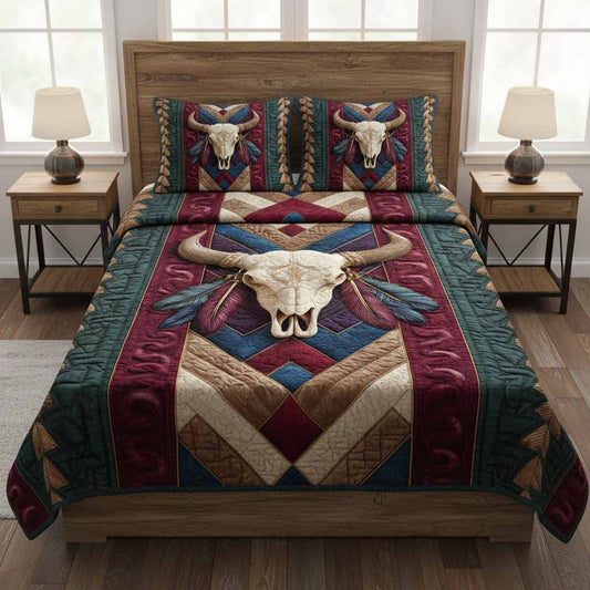 Canyon Spirit 3-Piece Quilted Bedding Set - Single (59" x 70")