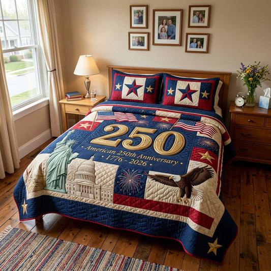 Capitol Heritage 250 3-Piece Quilted Bedding Set - Single (59" x 70")