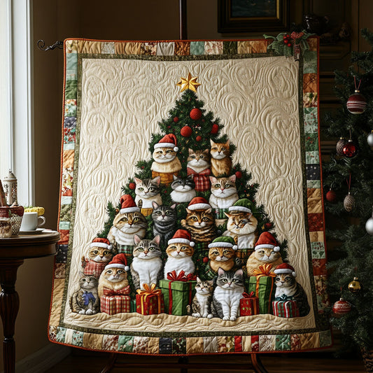 Cats in Comfort Quilted Blanket - Throw (55" x 60")