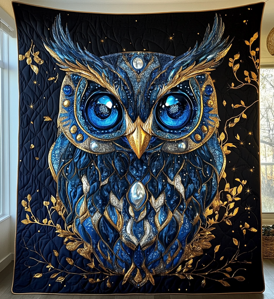 Celestial Watcher Quilted Blanket - Throw (55" x 60")