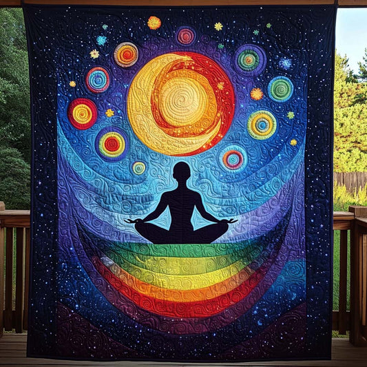 Chakra Harmony Quilted Blanket - Throw (55" x 60")