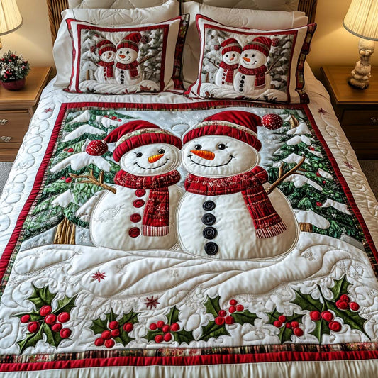 Cheerful Companions 3-Piece Quilted Bedding Set - Single (59" x 70")