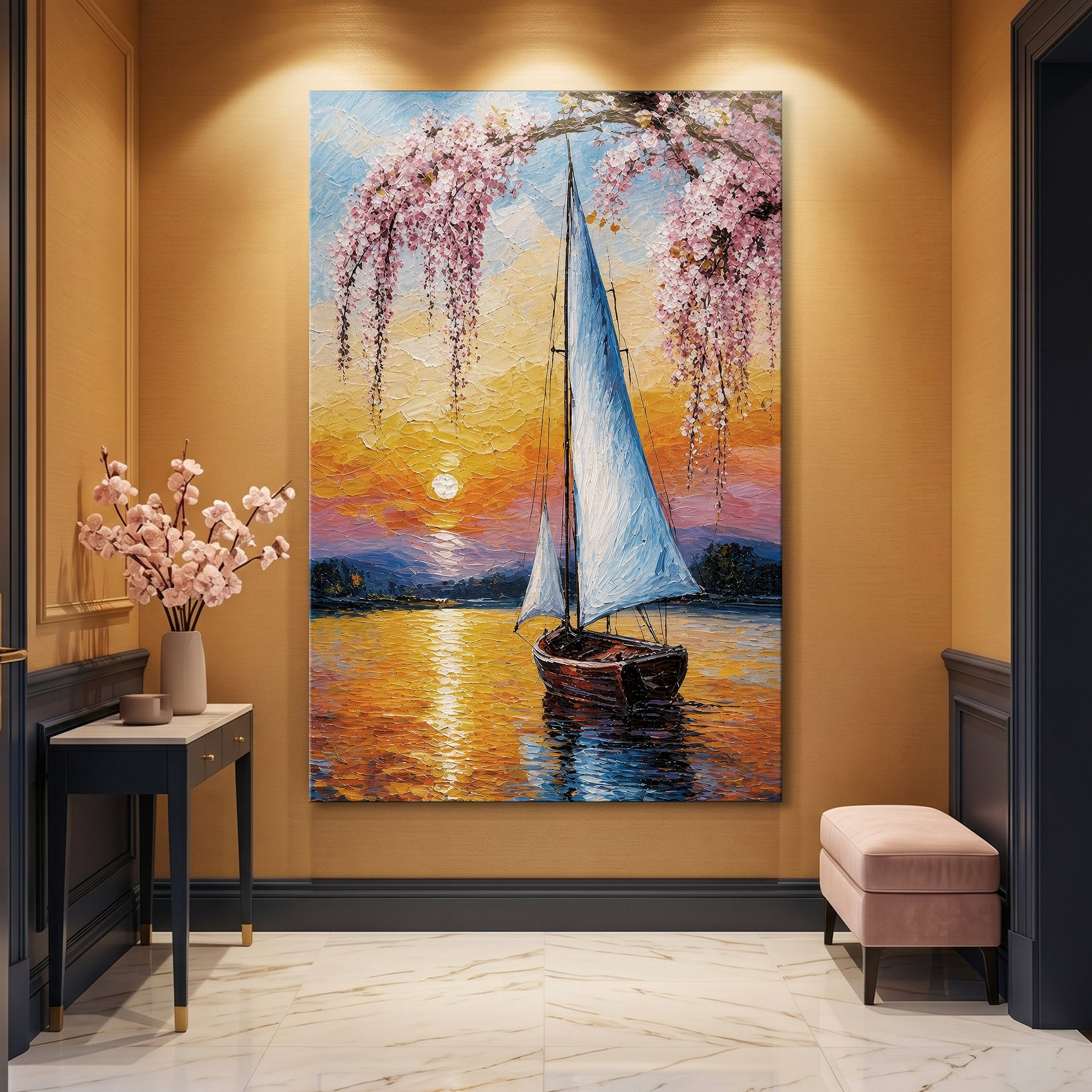 Sailboat Cherry Blossom