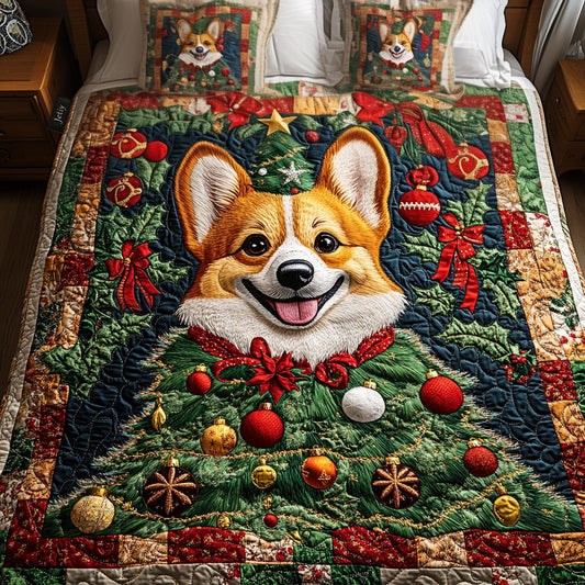 Christmas Cheer 3-Piece Quilted Bedding Set - Single (59" x 70")