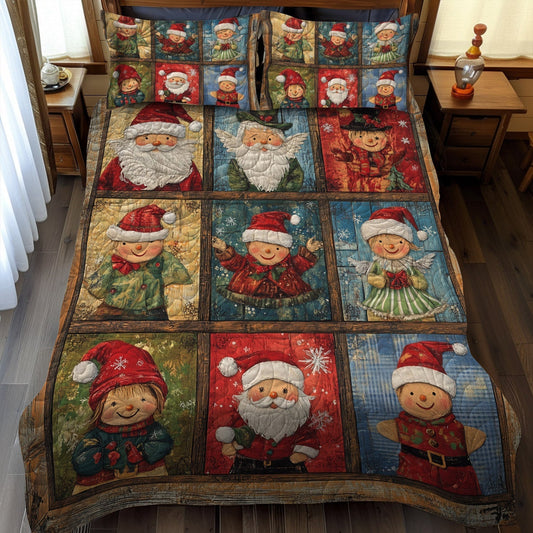 Classic Christmas Toys 3-Piece Quilted Bedding Set - Single (59" x 70")