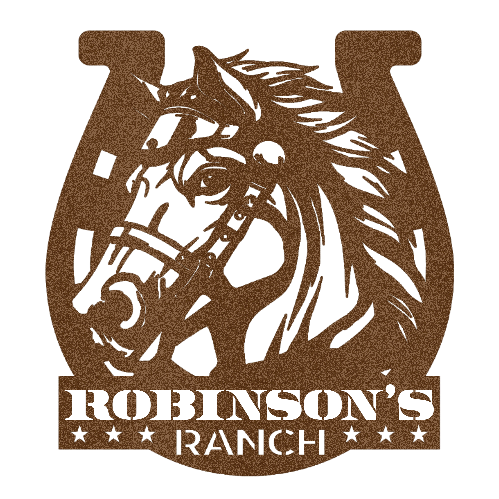 Custom Ranch Sign Steel Wall Decor