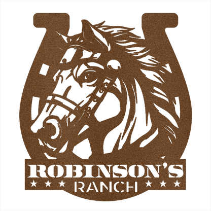 Custom Ranch Sign Steel Wall Decor