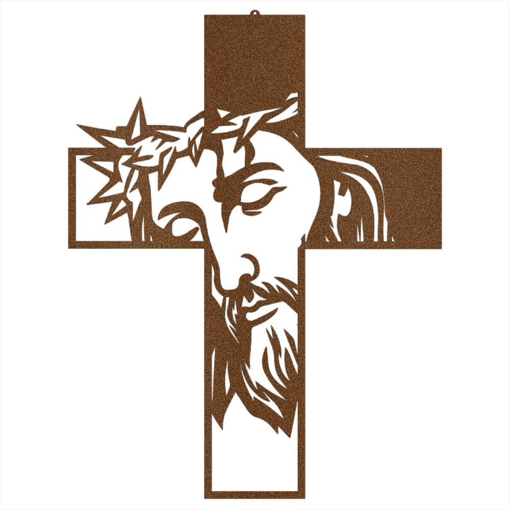 Jesus Black Metal Cross Sign