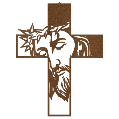Jesus Black Metal Cross Sign