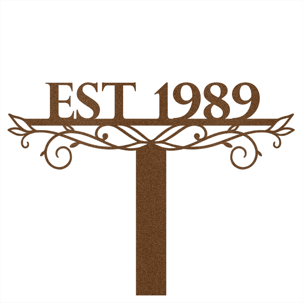 Custom Garden Name  Steel Wall Decor 6