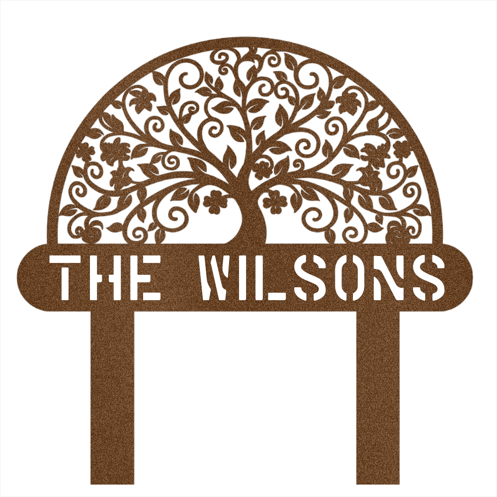 Custom Garden Name Steel Wall Decor 5
