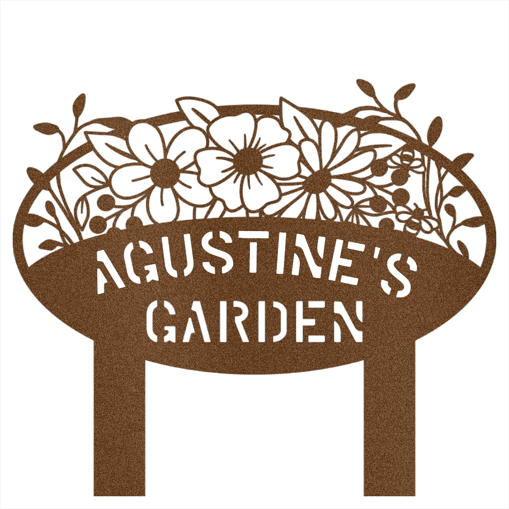 Custom Garden Name Steel Wall Decor 2